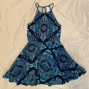 Halter Neck Skater Dress